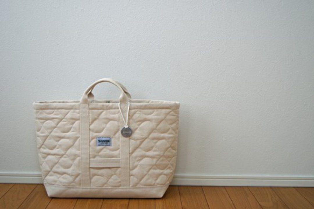 Tote bag W-DAY - size M - TYPE-A - 手提包/手提袋 - 棉 白色