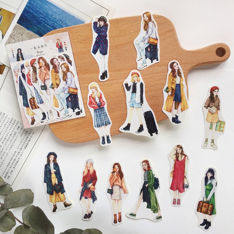 【一起去旅行】12入贴纸组 - 贴纸 - 纸 