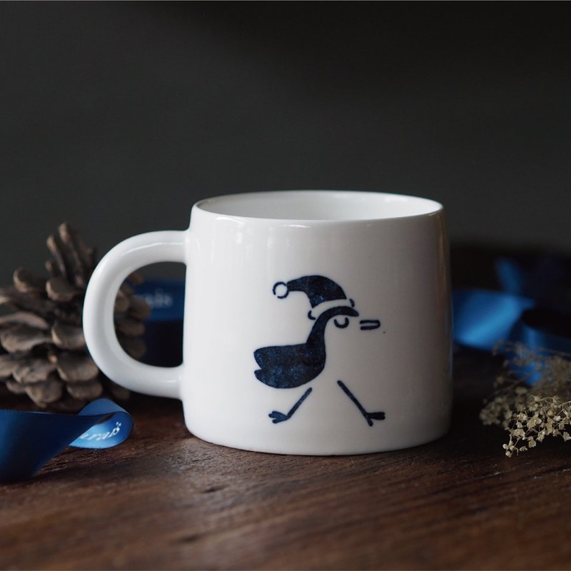 【圣诞特选】圣诞逗趣山形杯 320ml - 其他杯子 - 瓷 蓝色