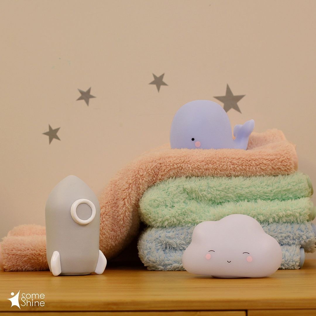 【戏水优惠组】SomeShine有亮点//鲸鱼+火箭+云朵 - 玩具/玩偶 - 其他材质 灰色