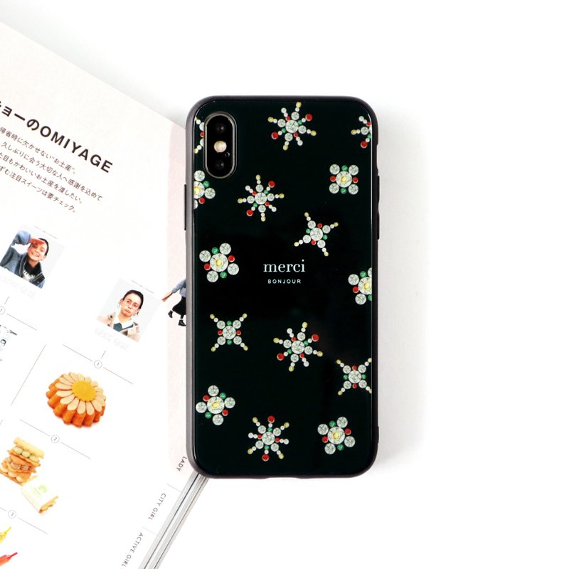 星空宝石玻璃手机壳 - 手机壳/手机套 - 塑料 黑色