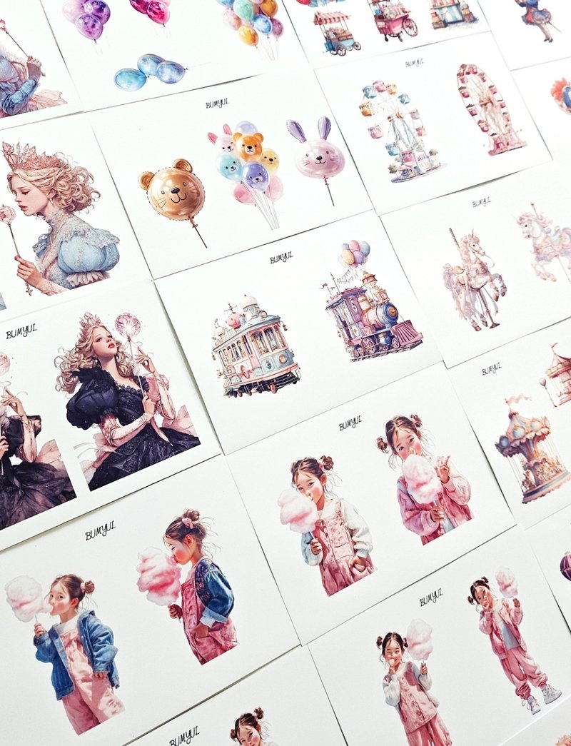 2025十月游行组合包 - 便条纸/标签贴 - 纸 多色