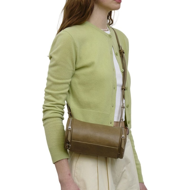 韓國製 MUR Rollpocket 手袋/單肩包/手提袋 (Ash Brown) - 侧背包/斜挎包 - 环保材料 