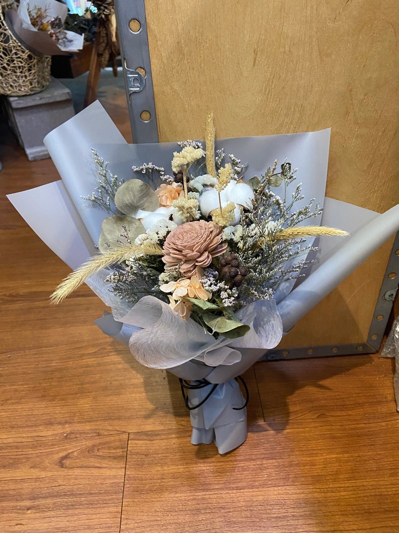 大地色调实用干燥花束 自用布置空间或送礼心意皆适宜 - 干燥花/捧花 - 植物．花 