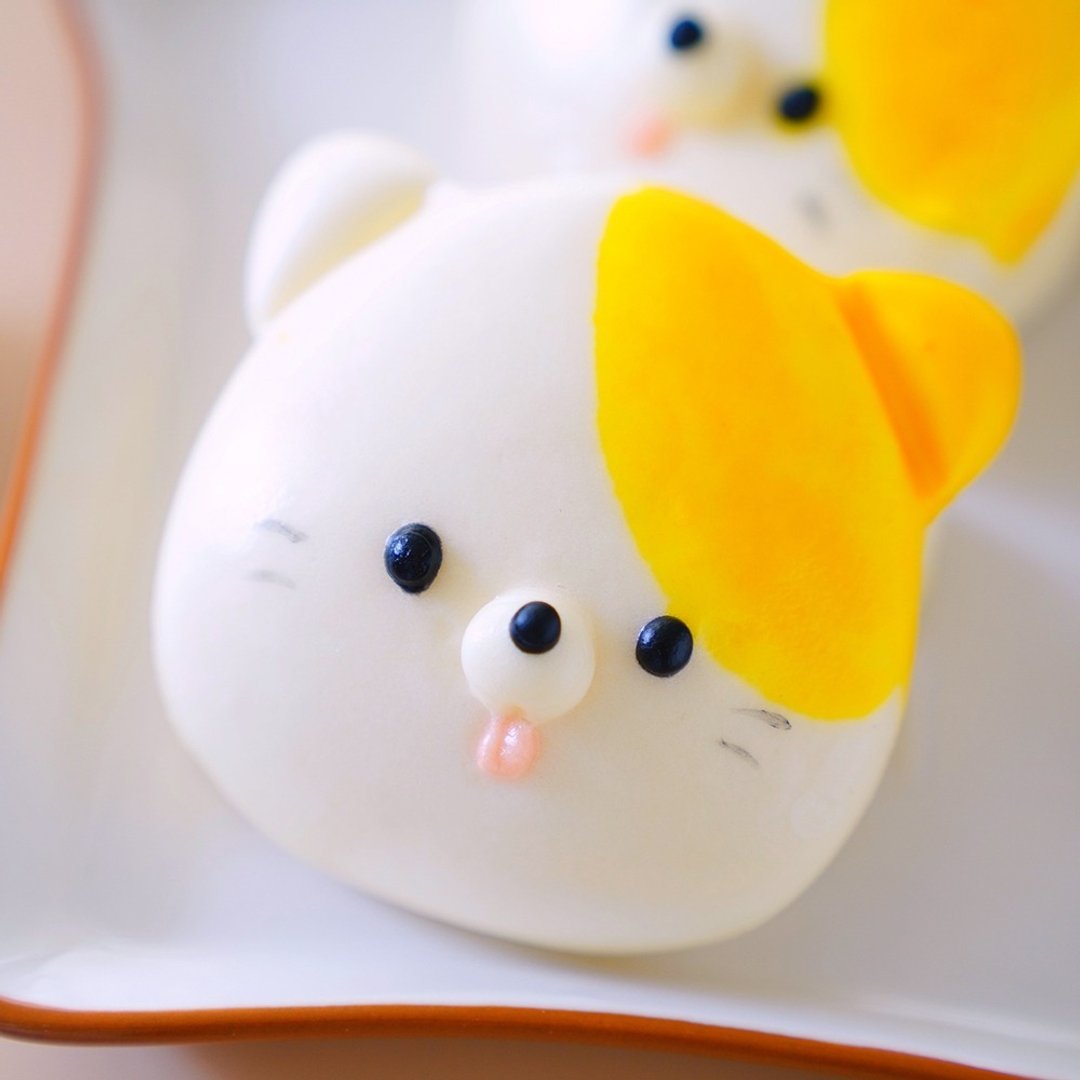 美姬馒头 小猫咪鲜乳造型刈包 一盒6入 - 其他 - 其他材质 