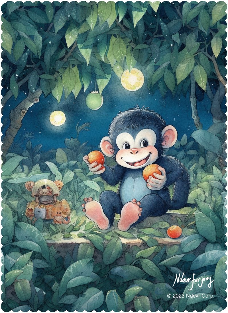 【拭镜布】8 台湾猴 - 眼镜盒/眼镜布 - 其他人造纤维 