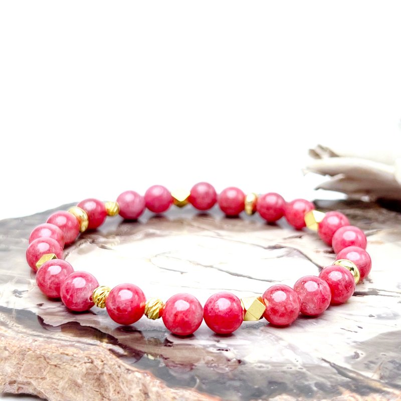 盛放。手串 人缘 招正桃花 转运 疗愈 l 玉化蔷薇辉 樱花雨 l - 手链/手环 - 宝石 多色