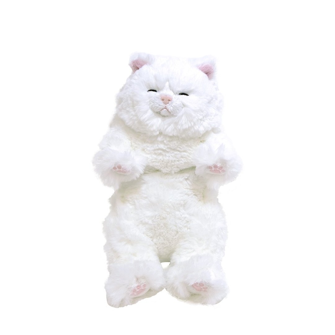 Sunlemon 安睡猫绒毛玩偶 - 波波猫 白 S/M - 玩偶/公仔 - 聚酯纤维 白色
