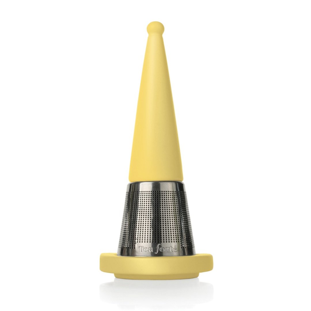 Tea Forte 露思锥型茶叶滤器 - 鹅黄 Yellow - 茶具/茶杯 - 瓷 