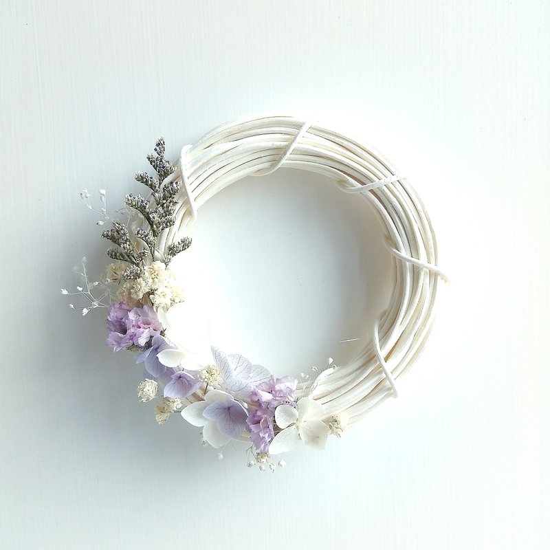 小花环 淡紫色系列 | 绣球花 - 蜡烛/烛台 - 植物．花 紫色