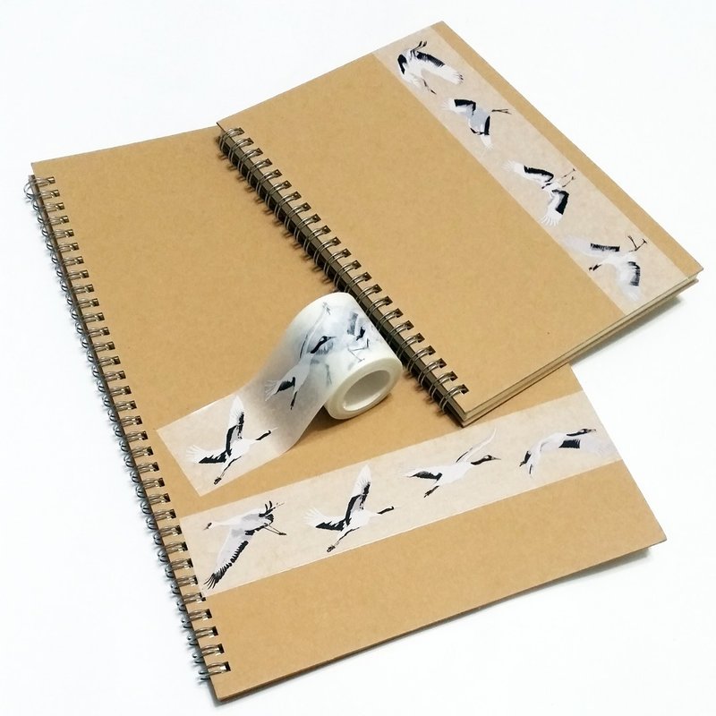 麒麟纸胶带 白墨飞鹤 - 纸胶带 - 纸 