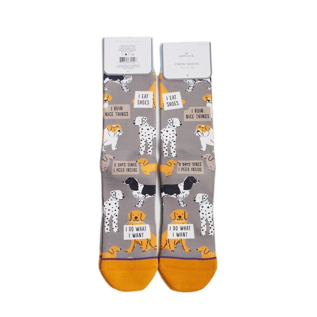 我爱毛宝贝-狗狗说的话 半筒袜22~25【Hallmark-礼品】 - 袜子 - 棉 多色
