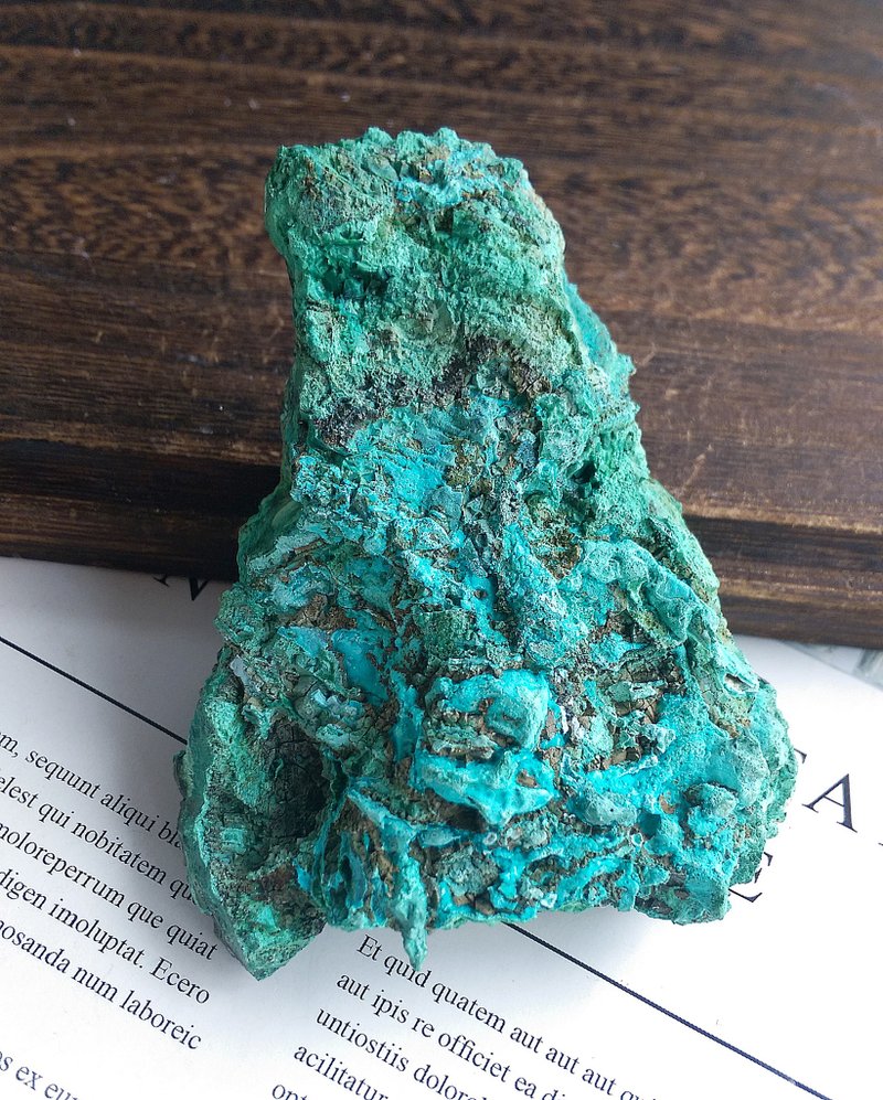 Chrysocolla 安徽产地  硅孔雀石 凤凰石 共生矿 天然矿石 原矿 - 摆饰 - 其他材质 