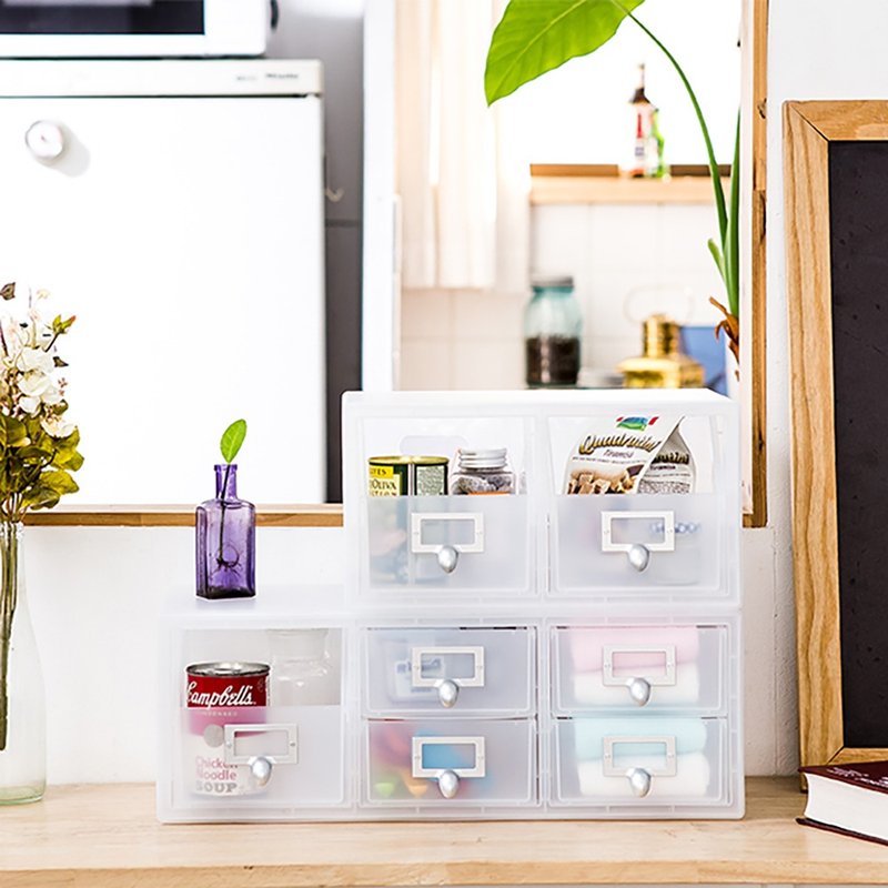 LITEM 里特 桌上系统收纳整理盒(雾面) - 收纳用品 - 塑料 透明