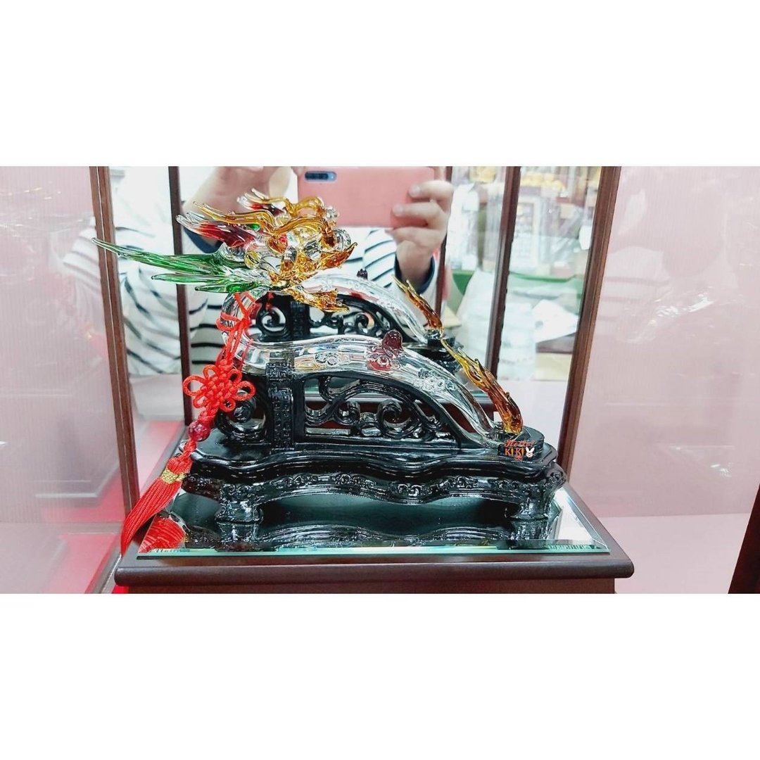 琉璃 龙如意 开幕送礼 升迁送礼 退休送礼 当选贺礼 新婚送礼 - 其他 - 其他材质 金色