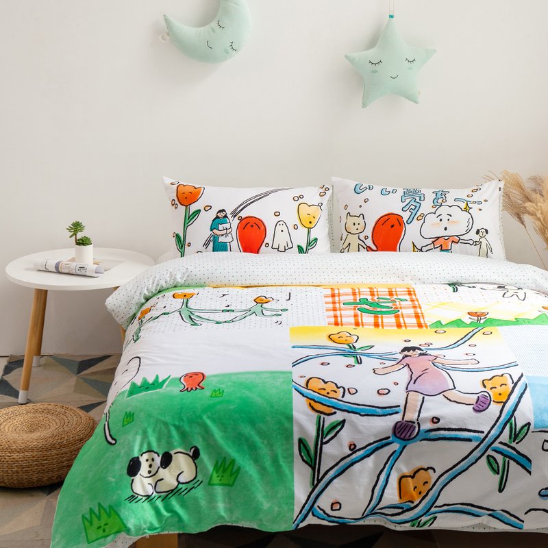 石榴的梦日系纯棉温柔色全棉印花寝具四件套 - 寝具 - 棉．麻 多色