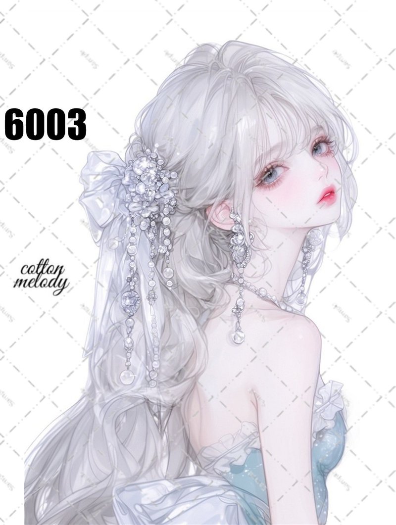 原创贴纸 no.6003 人物贴纸 原创贴纸 人物贴纸 女孩贴纸 原创人物贴纸 - 贴纸 - 纸 
