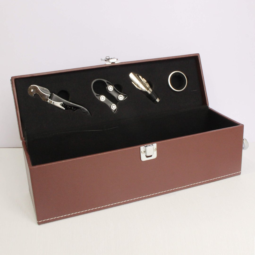 Wine Gift Box|定制个性化高质感PU酒礼盒—适用单支葡萄酒/香槟 - 其他 - 人造皮革 