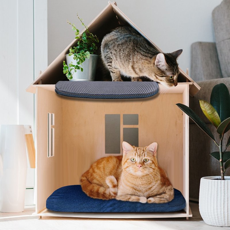 4D空气纤维宠物推车透气垫 内芯+面套 (宠物提篮专用透气卧垫) - 外出包 - 尼龙 多色