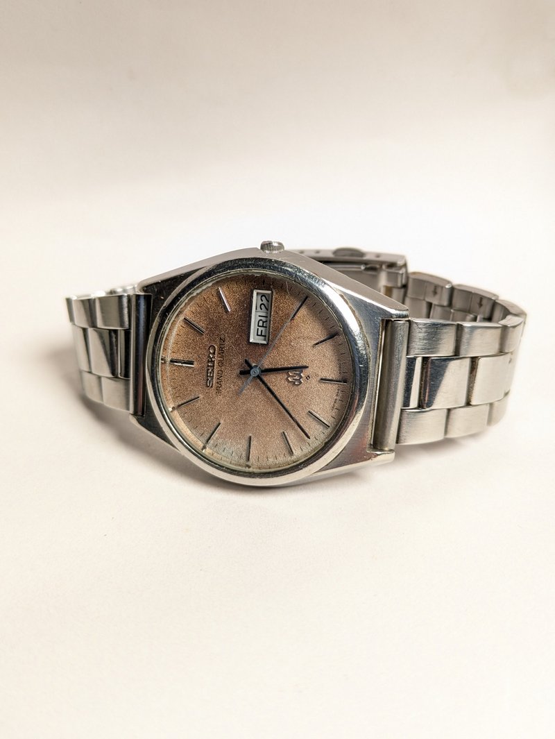 SEIKO  vintage GRAND QUARTZ 古董高阶石英表 - 男表/中性表 - 其他金属 银色