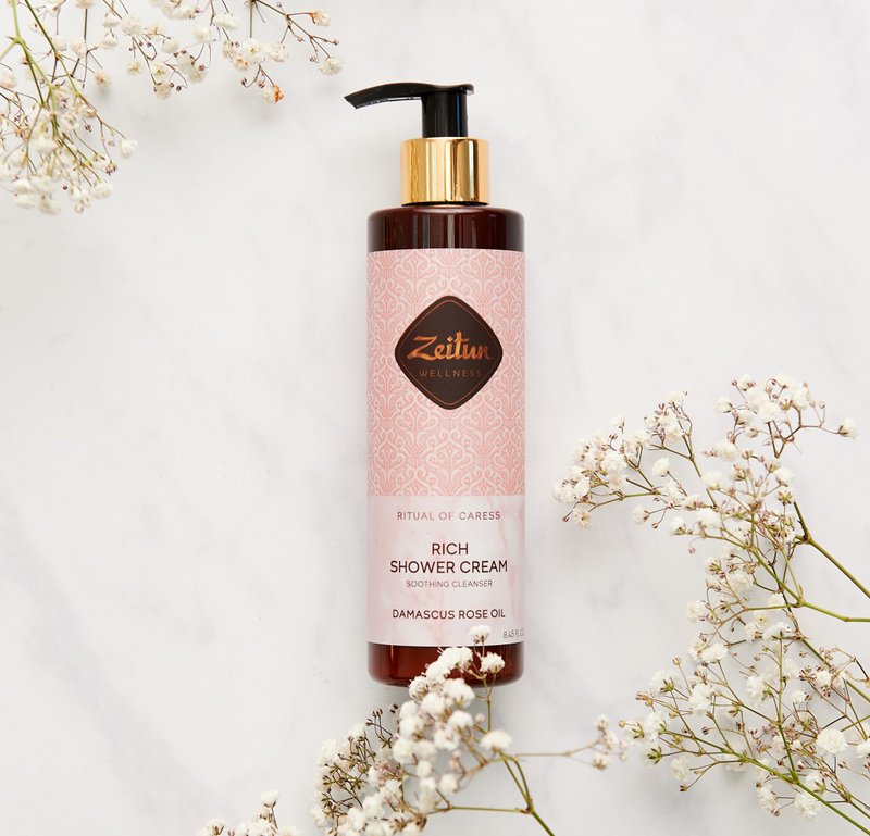俄罗斯Zeitun莎杜植萃爱恋大马士革玫瑰滋润沐浴乳250ml - 沐浴用品 - 其他材质 粉红色
