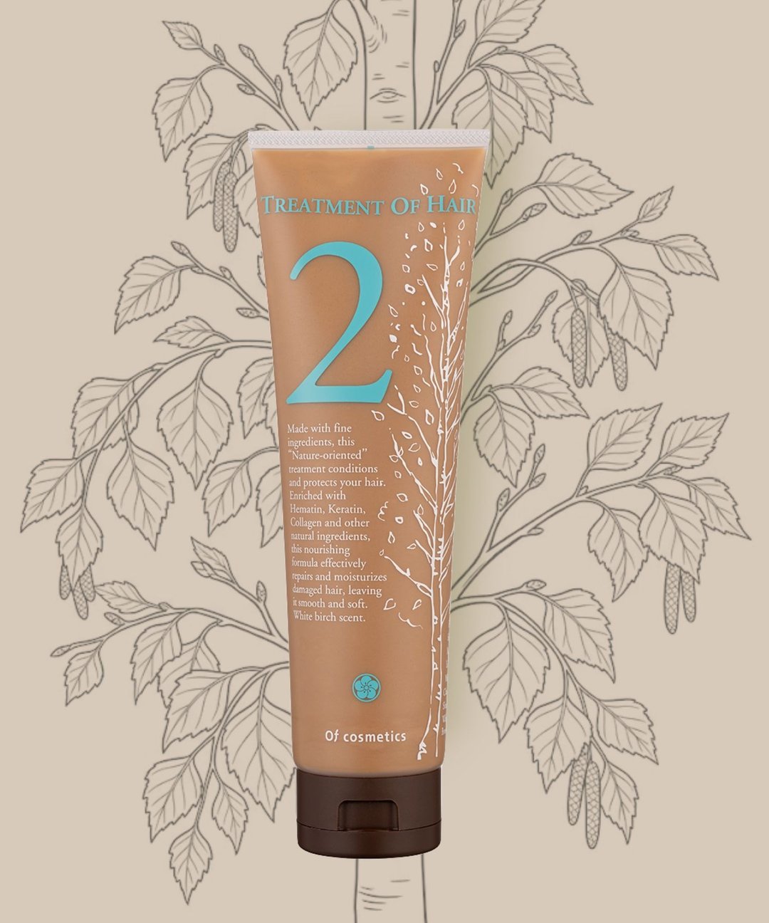 【Ofcos】Treatment of Hair.2 210g【受损发质・干燥毛躁困扰者】 - 润发用品 - 其他材质 咖啡色