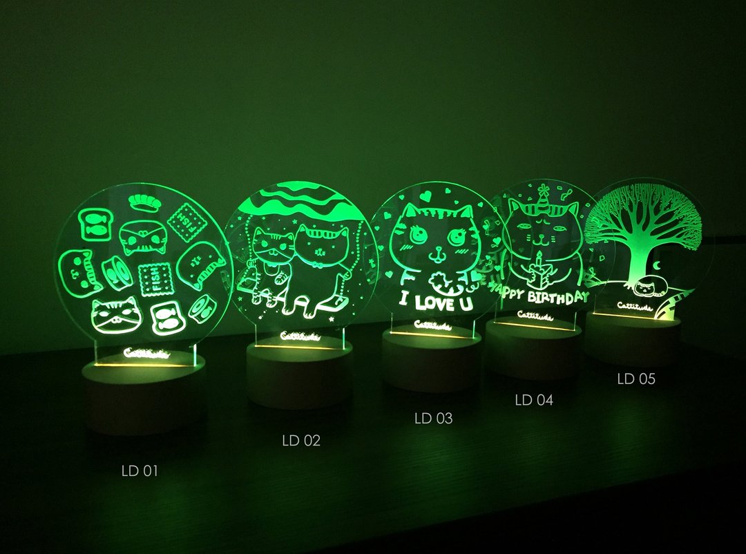 【Cattitude】 LED Lamp 小夜灯 LD04 - 灯具/灯饰 - 压克力 