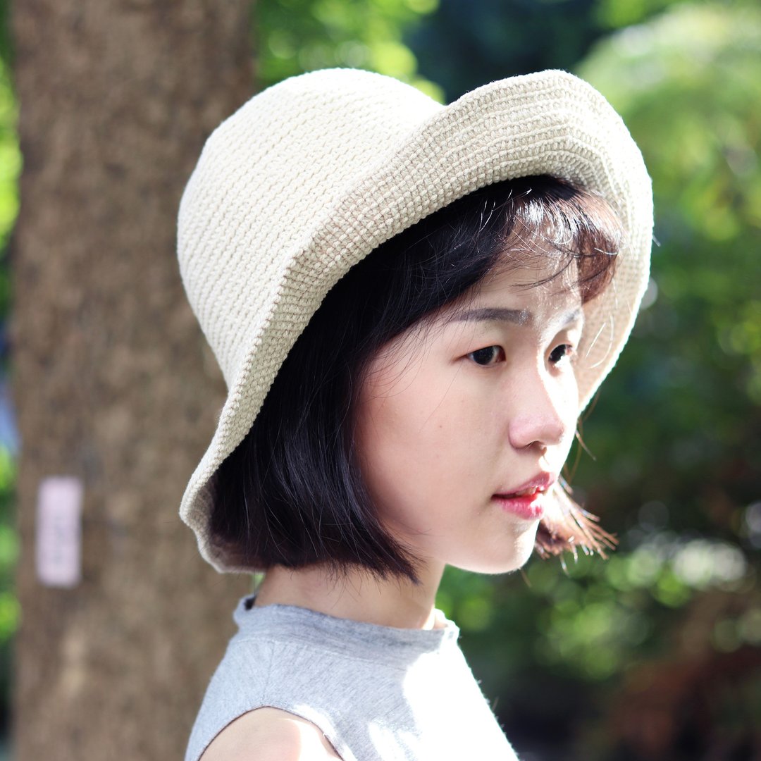 Summer redcheeks crochet hat cap - 帽子 - 棉 白色