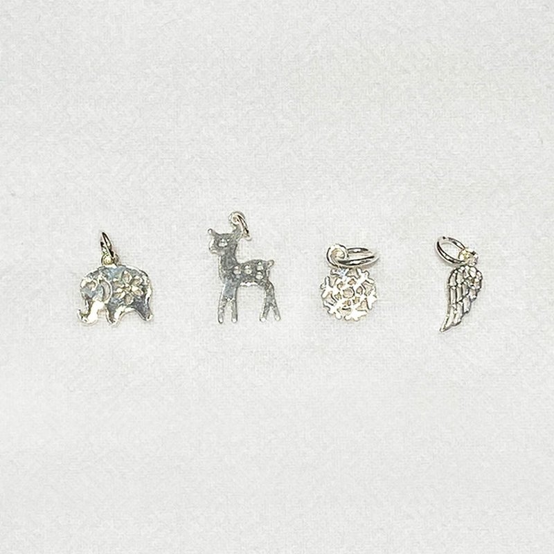 加购商品-925纯银图案 手链吊坠 定制化吊牌手链 情人节 交换礼物 - 手链/手环 - 宝石 银色