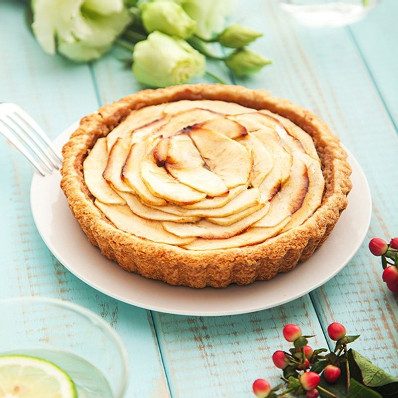 法式经典苹果派-6寸" #酥脆手工派皮#肉桂焦糖苹果 - 咸派/甜派 - 新鲜食材 红色