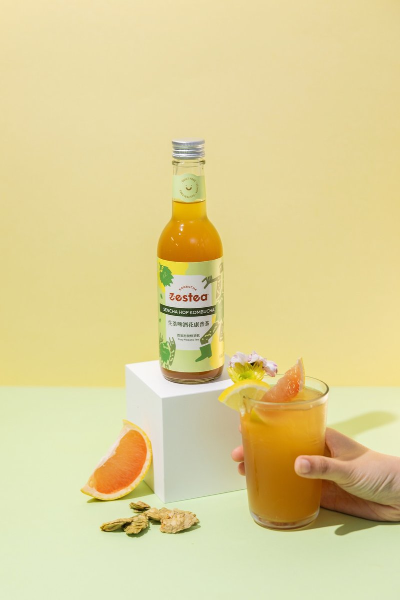 Zestea生茶啤酒花康普茶 300ML*12瓶 (无添加、富含益生菌) - 茶 - 新鲜食材 