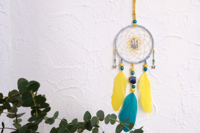 捕梦网挂饰 - 青金石 - 摆饰 - 棉．麻 蓝色