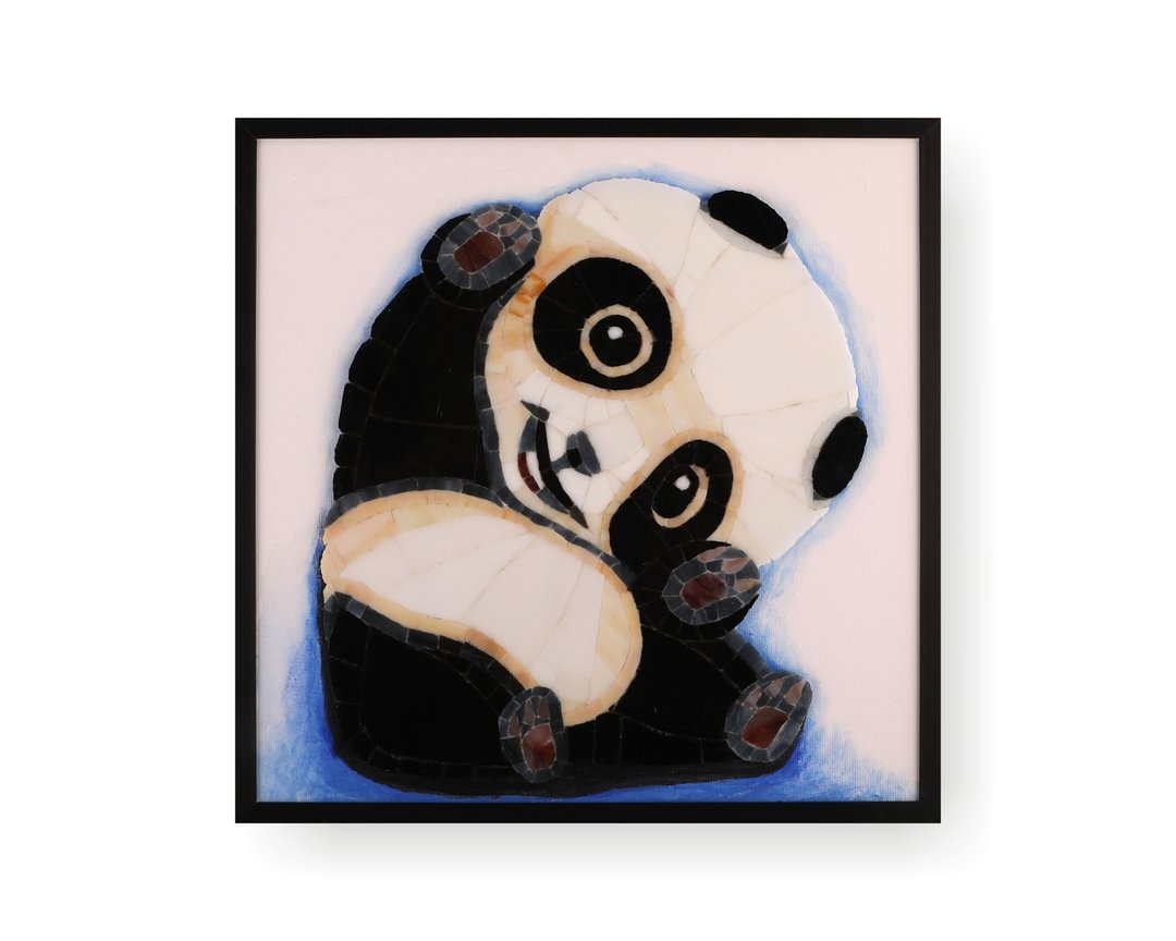 可爱熊猫镶嵌艺术装饰画 - 海报/装饰画/版画 - 其他材质 