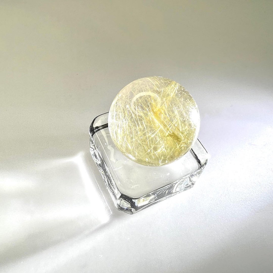 金发晶球| 水晶 | 水晶球 | 水晶摆件 - 摆饰 - 水晶 金色