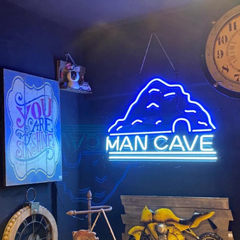 MAN CAVE 霓虹灯夜灯壁灯装潢灯压克力霓虹招牌 - 摆饰 - 压克力 透明