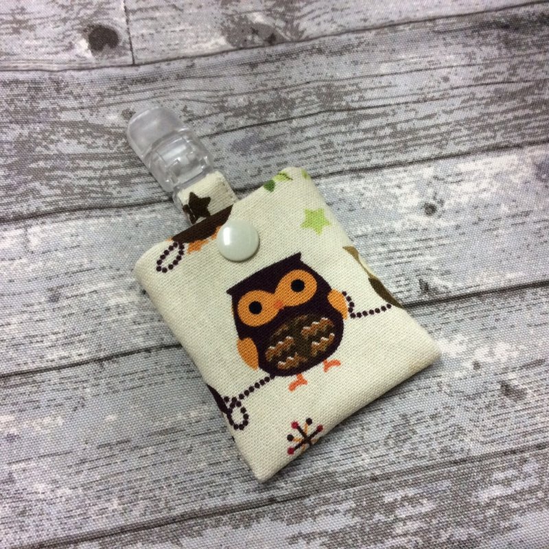 平安符袋｜钥匙圈｜米底-猫头鹰 - 围嘴/口水巾 - 棉．麻 