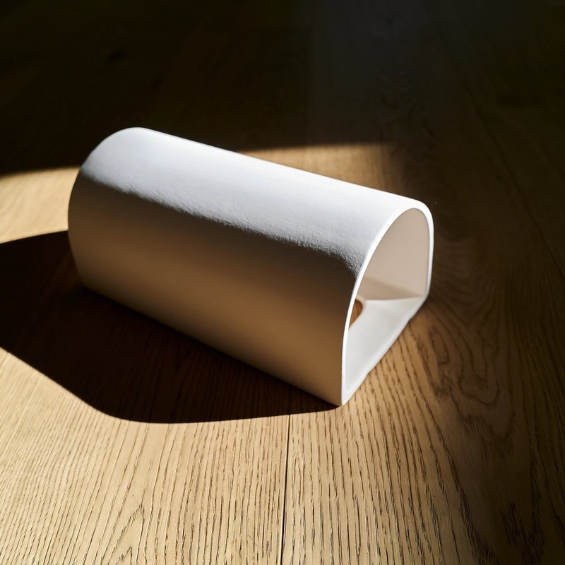 手工制作的雾面白色陶瓷壁灯 - 当代工匠灯具 - 灯具/灯饰 - 粘土 白色