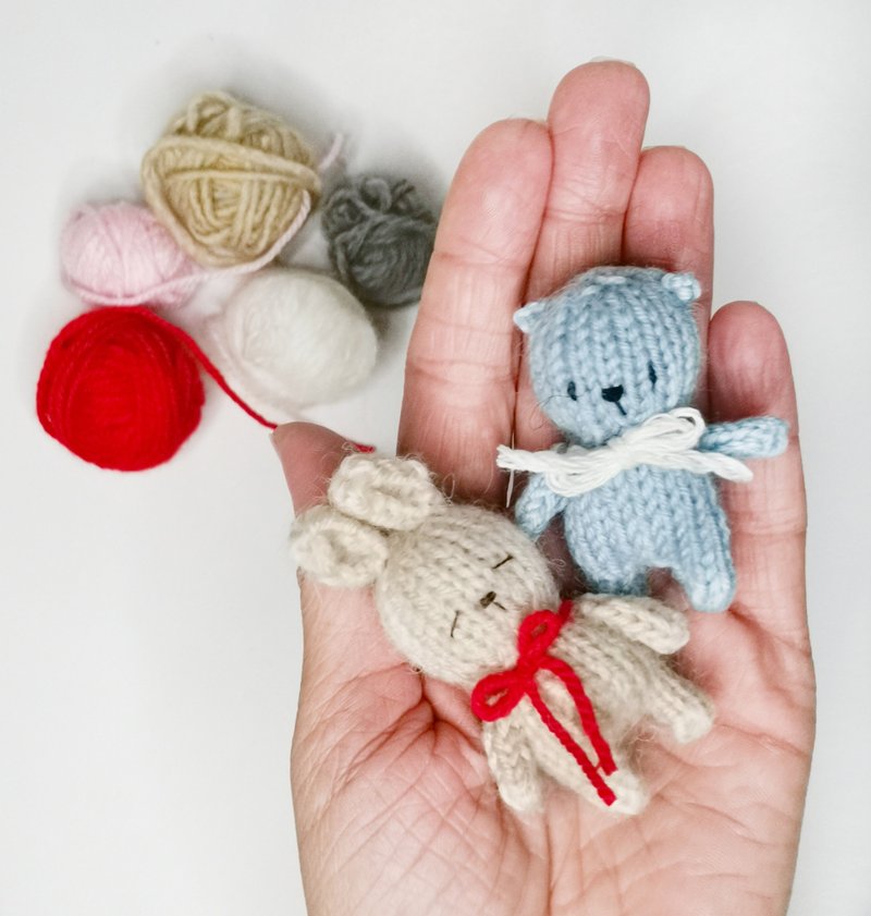 Mini animal knitting pattern. English and Russian PDF. - 手工艺教程/工具书 - 其他材质 