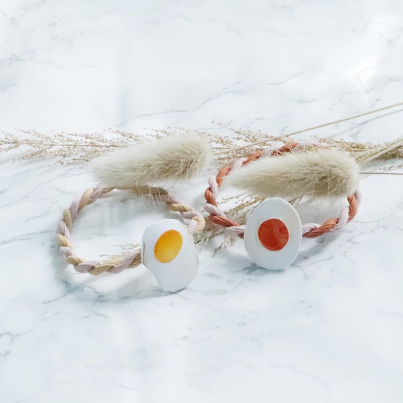 蛋橡筋 - 发饰 - 塑料 黄色