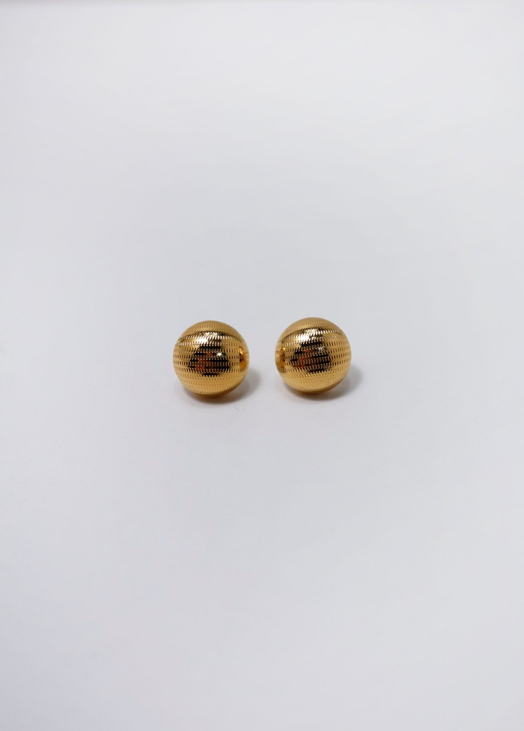 BUTTON EARRING 15MM- DISCO - 耳环/耳夹 - 铜/黄铜 