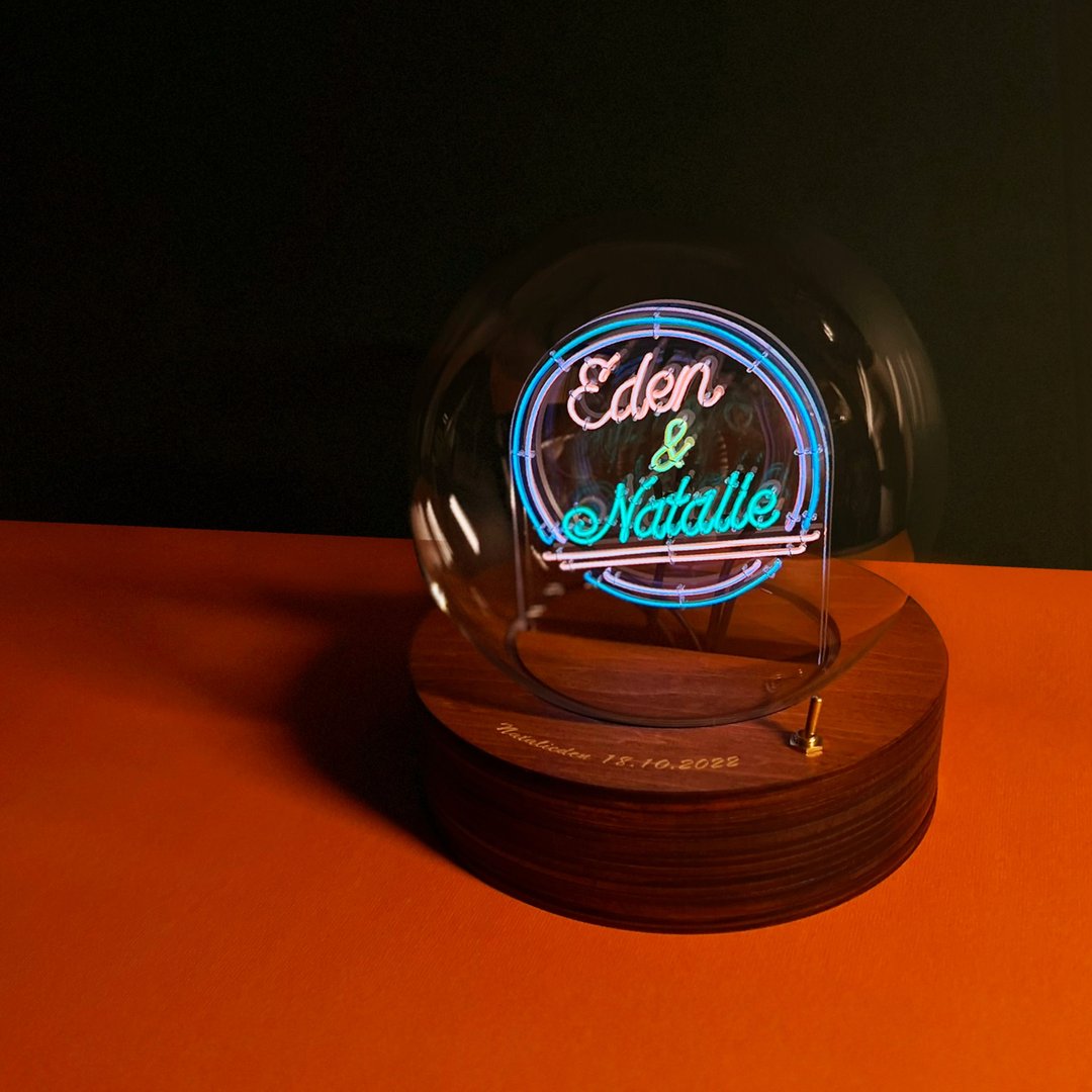定制化礼物 生日 情人节礼物 玻璃球灯 - Led neon light 灯 字句 - 灯具/灯饰 - 玻璃 多色