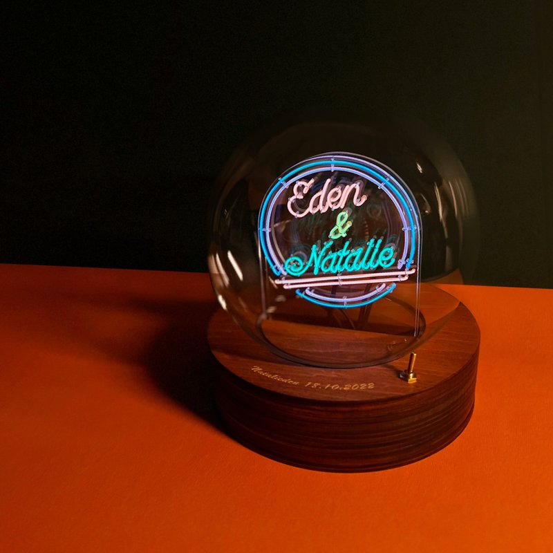 定制化礼物 生日 情人节礼物 玻璃球灯 - Led neon light 灯 字句 - 灯具/灯饰 - 玻璃 多色