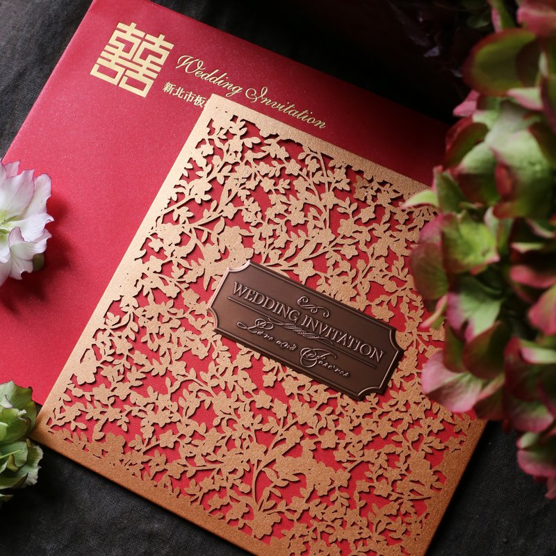 喜帖 / 柏图斯之酿_丰宴 - 喜帖 - 纸 金色