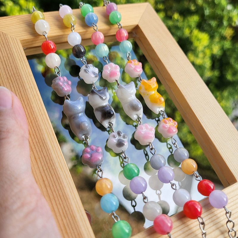 喵喵糖果串手练.B - 手链/手环 - 树脂 