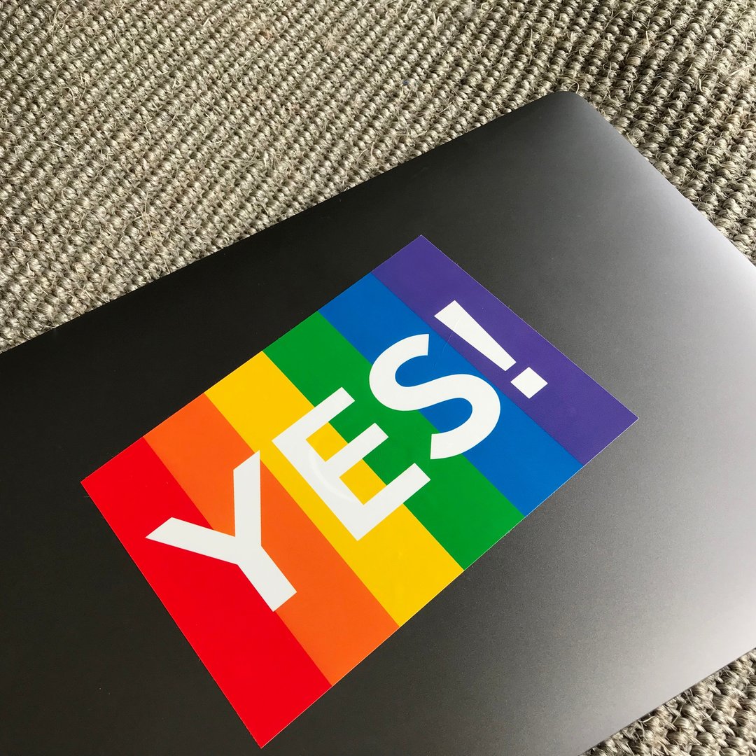 六色彩虹贴纸 - YES! - 贴纸 - 防水材质 多色