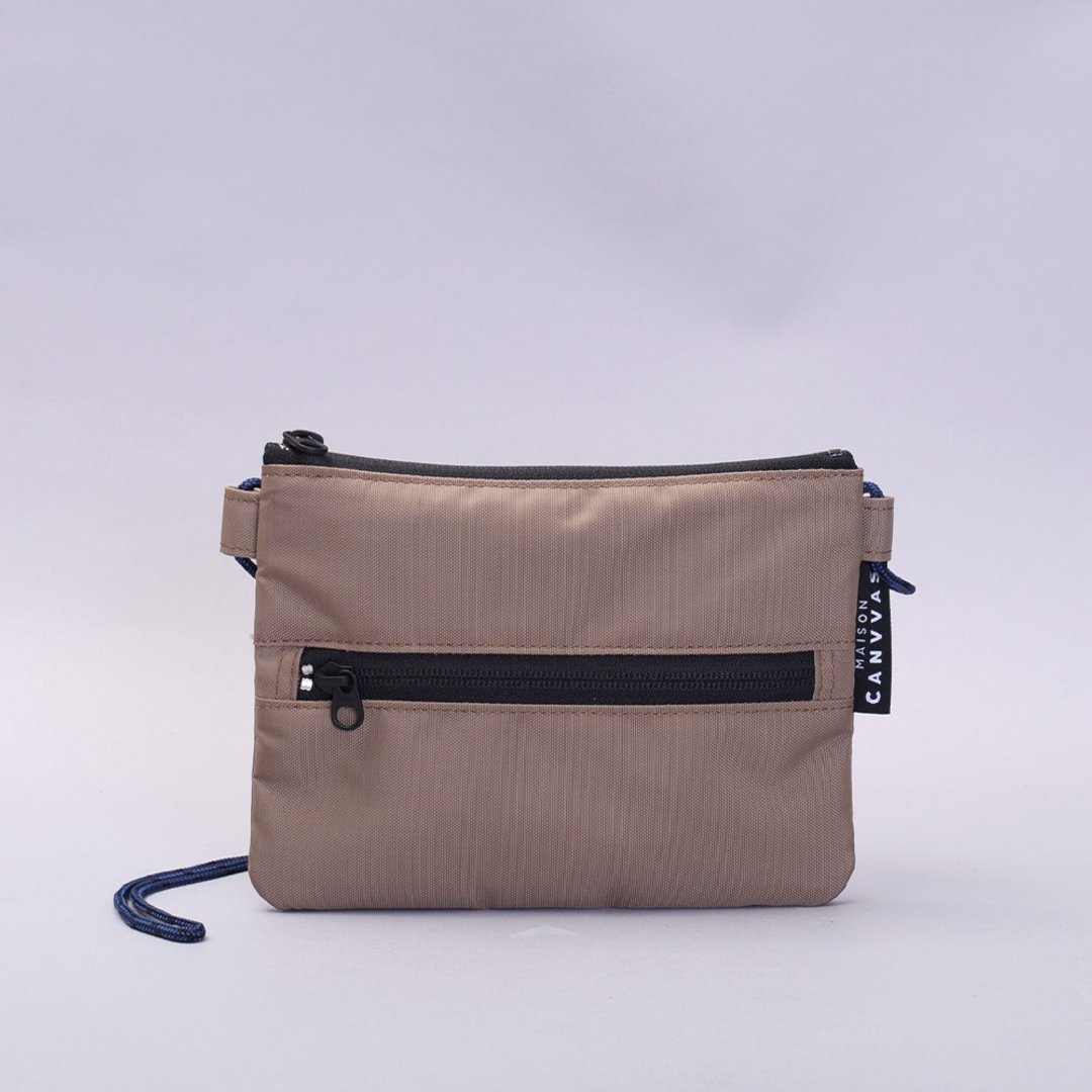Travel pouch - 侧背包/斜挎包 - 尼龙 卡其色