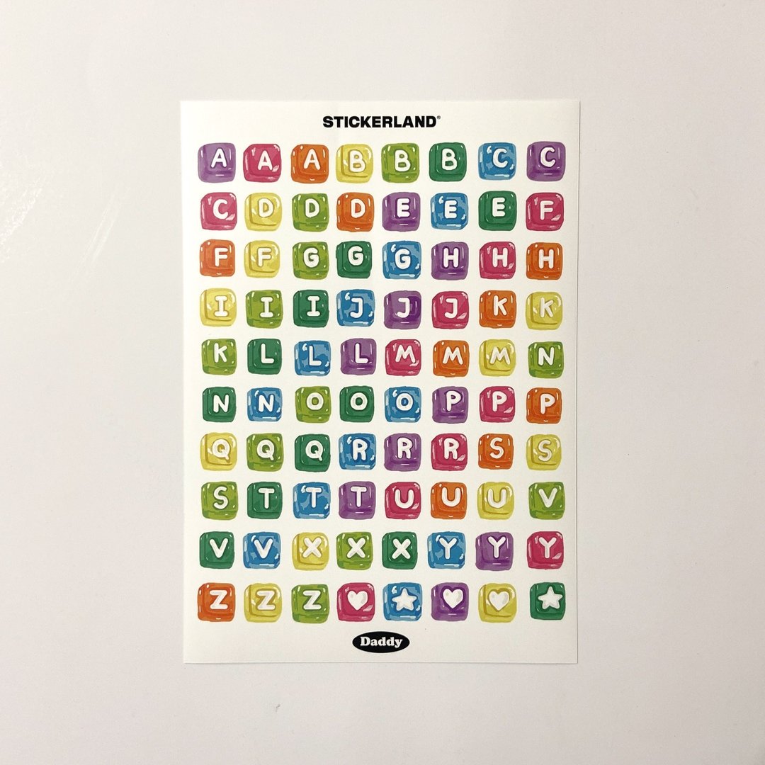 Alphabet Jelly Sticker - 贴纸 - 其他材质 多色