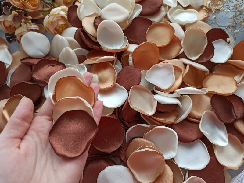 Boho Wedding Decor Terracotta Wedding Flower Girl Petals Aisle runner decor - 其他 - 丝．绢 多色