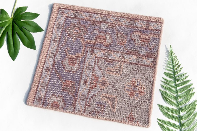 纯羊毛地毯 墨西哥毯 针织手工织布地毯 野餐垫 民族风-波斯地毯 - 地垫/地毯 - 羊毛 多色