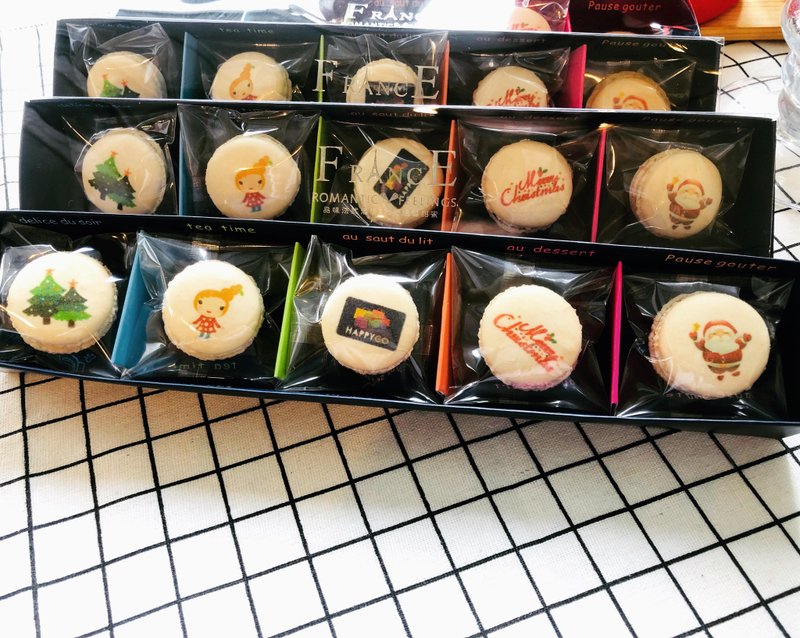 定制化 | 迷你马卡龙组合 (10盒) - 蛋糕/甜点 - 新鲜食材 